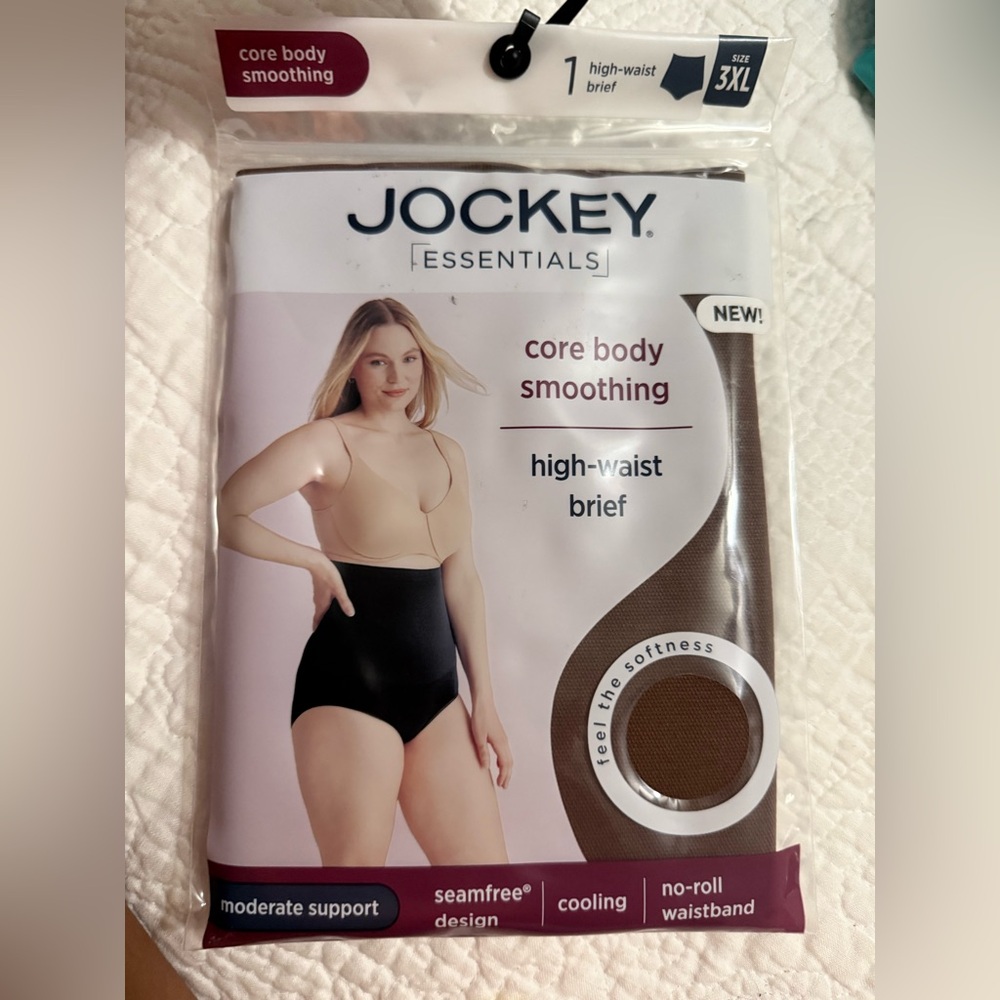 NWT size 3X Brown Jockey Essentials High-Waist Brief